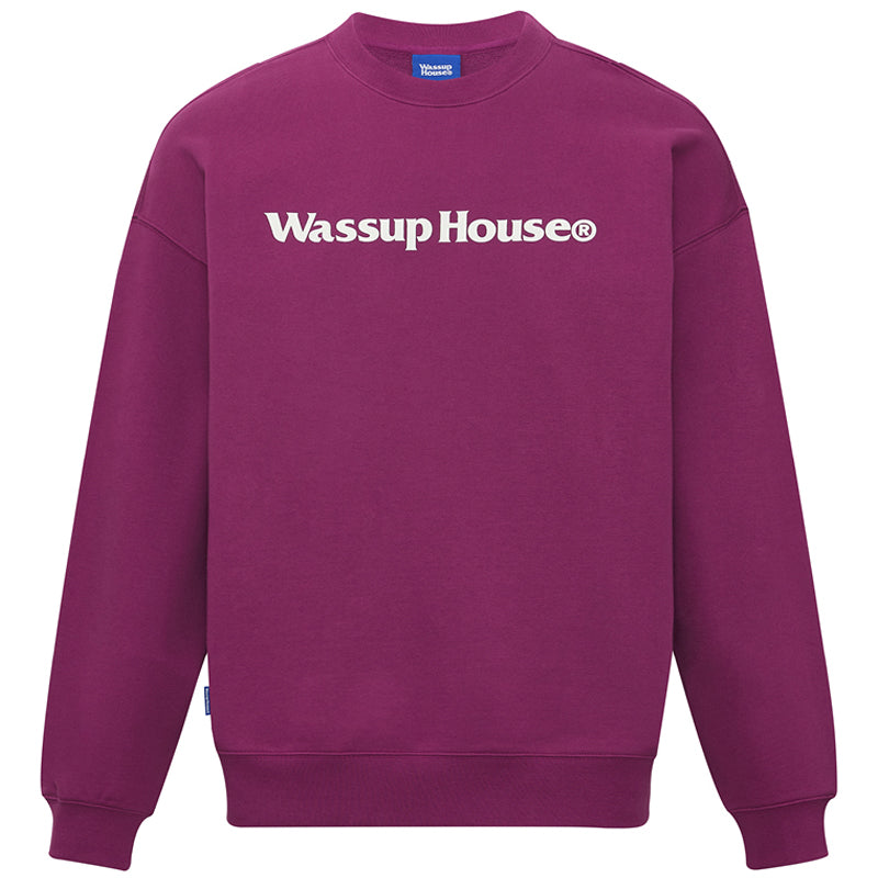 Wassup House Basic Printing Logo Sweatshirt