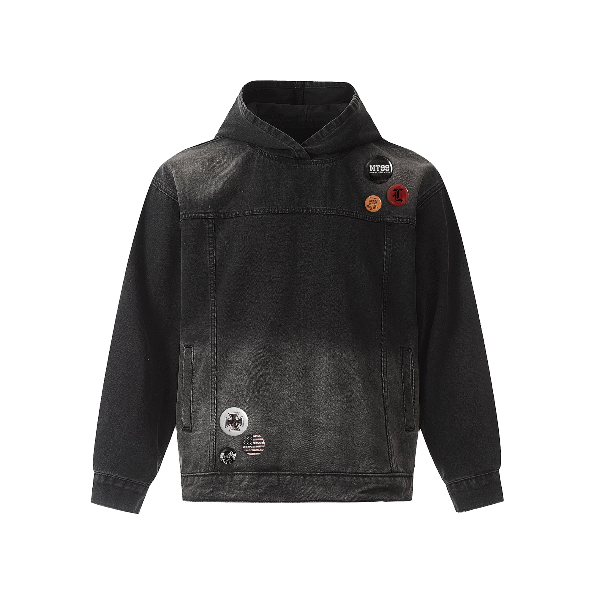 F3F Select Washed Denim Hoodie