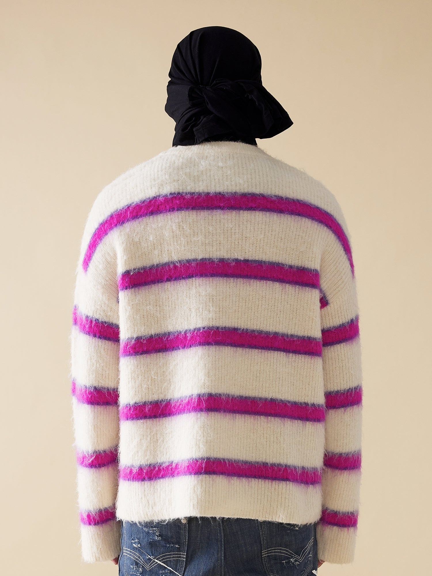 EVILKNIGHT(EK) Striped Knit Sweater