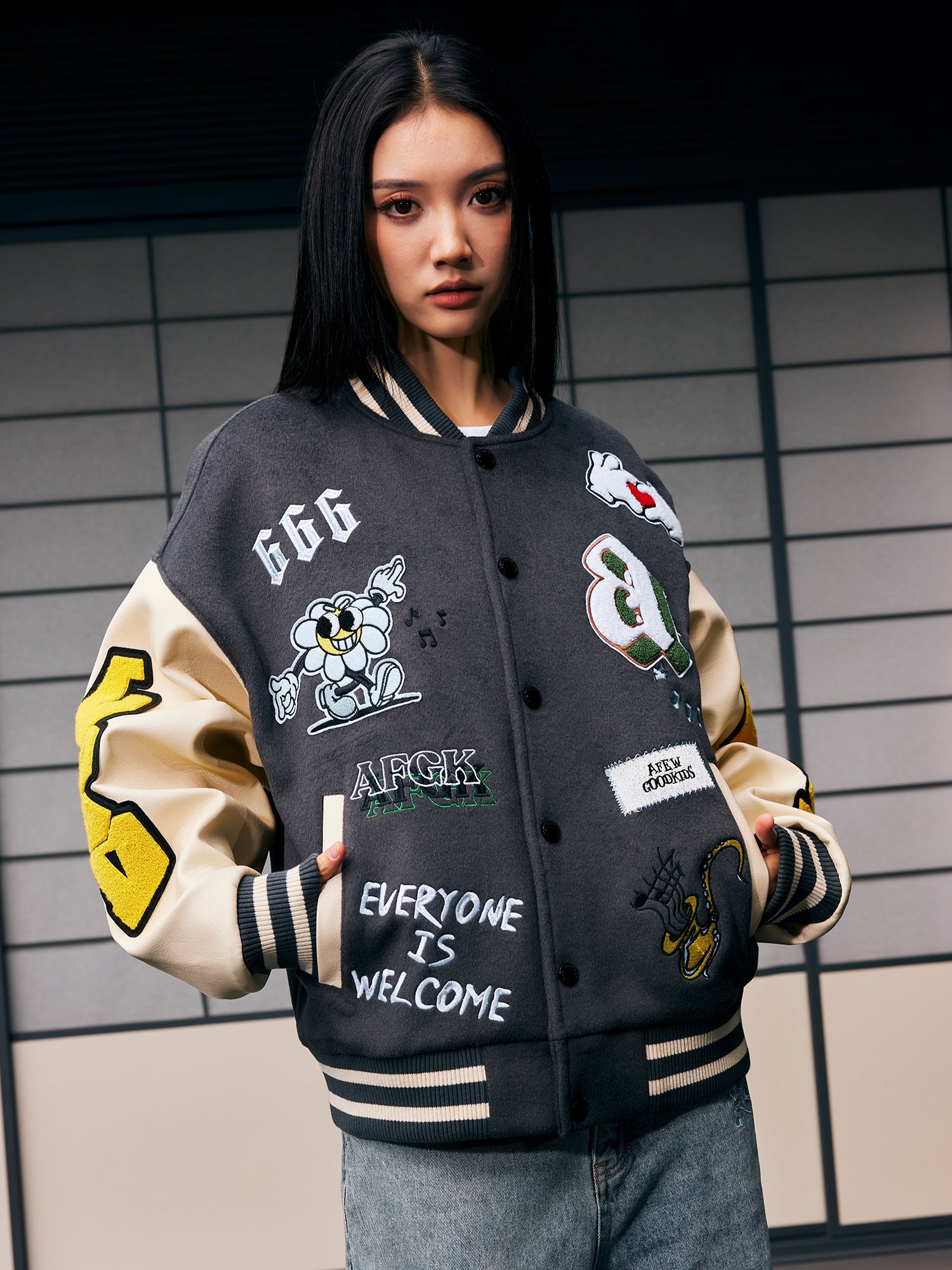 AFGK 6th Anniversary Edition Graffiti Varsity Jacket