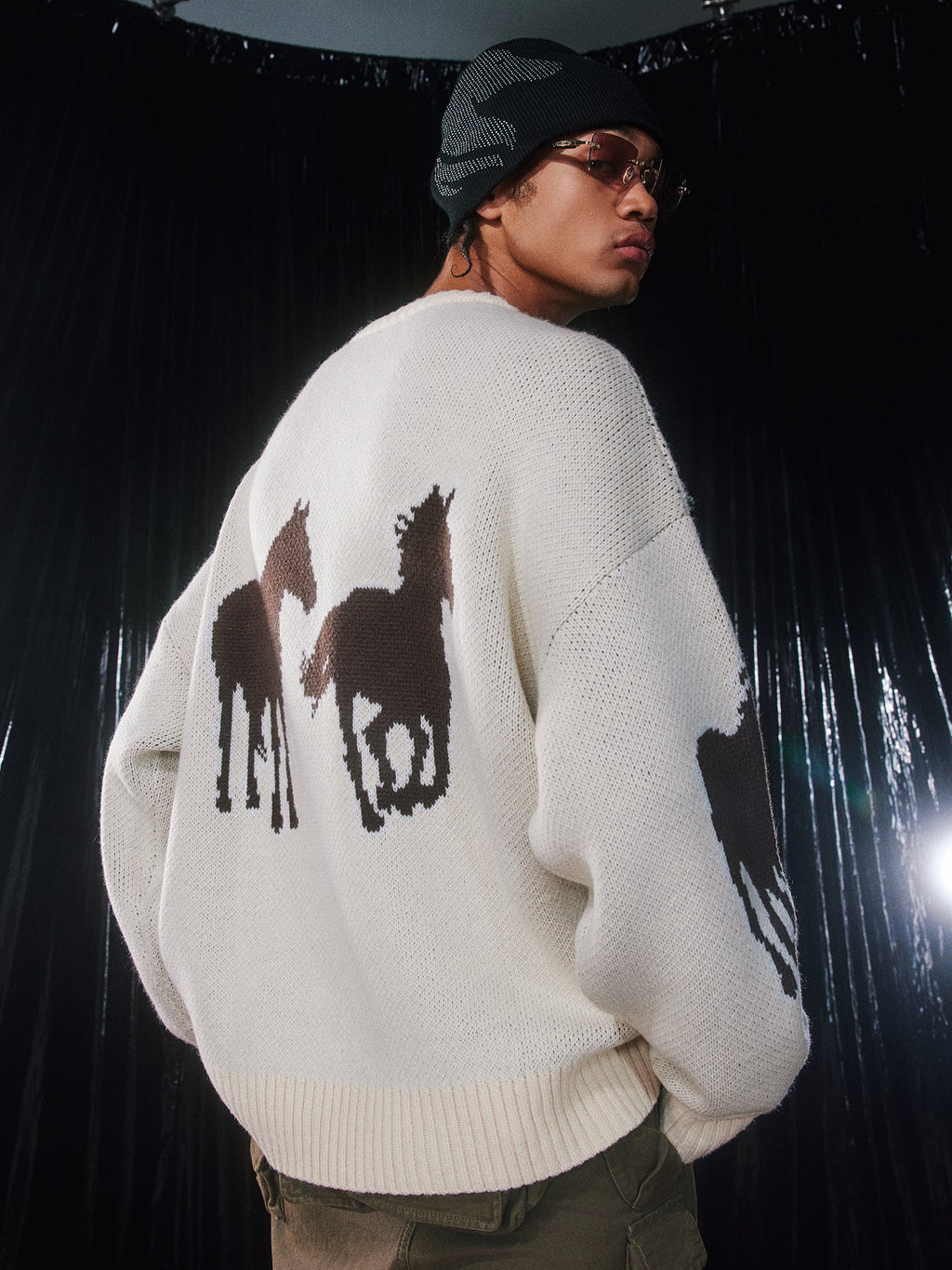 AFGK Dark Horse Jacquard Knit Sweater