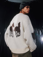 AFGK Dark Horse Jacquard Knit Sweater