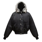 F3F Select Faux Fur Hooded MA-1 Bomber Jacket