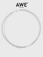 AWE Cross Star Stacking Necklace