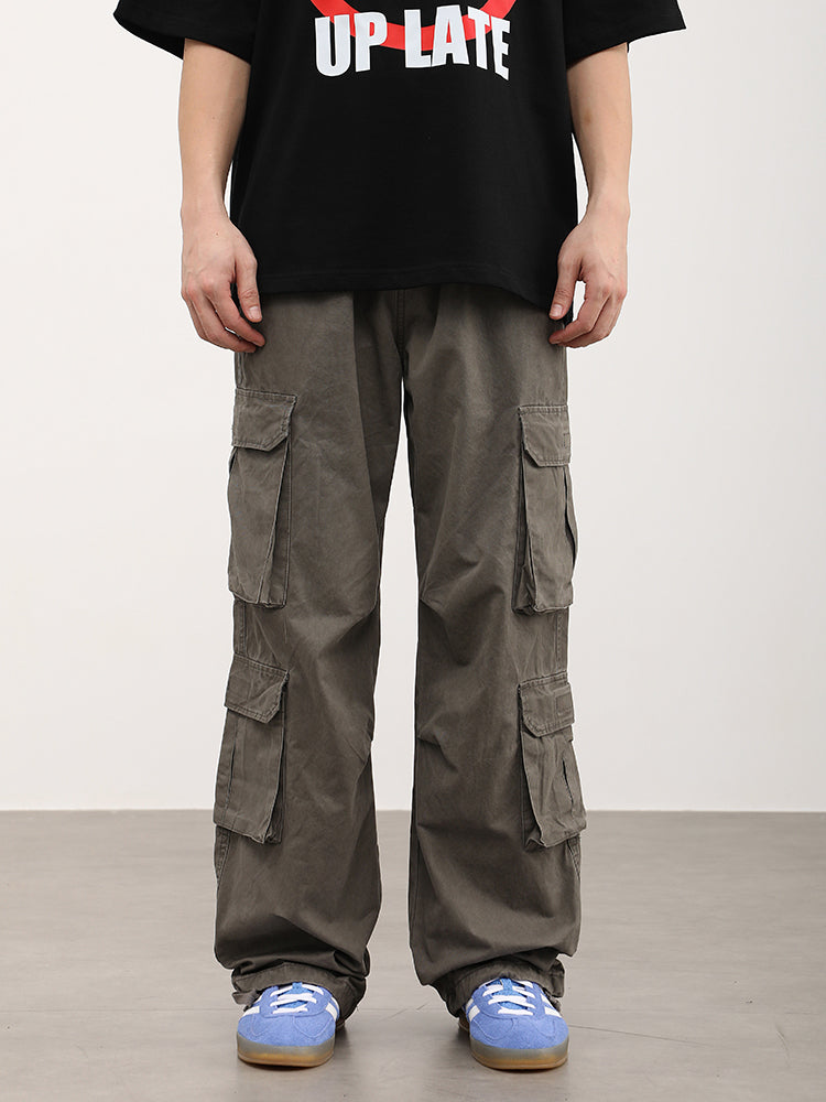 F3F Select Washed & Aged 3D Multi Pocket Work Pants