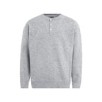 F3F Select Relaxed Fit Henley Neck Knit Sweater