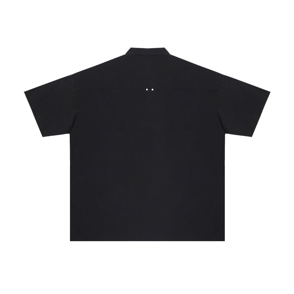 ANTIDOTE Zipper Studded Nylon Shirt