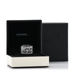 18K White Gold Diamond Camellia Ajoure Band Ring 51 5.75