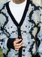 S45 Snake Jacquard Mohair Cardigan