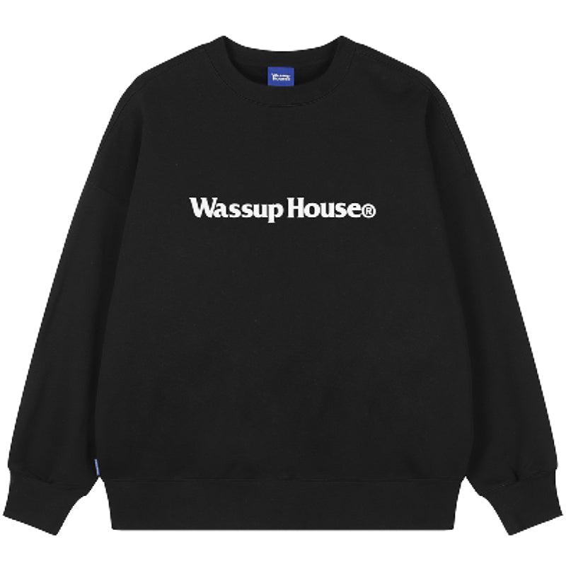 Wassup House Basic Printing Logo Sweatshirt
