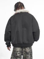 F3F Select Faux Fur Lining Bomber Jacket