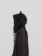 UNDERWATER Logo Embroidered Devil Horn Balaclava Hat