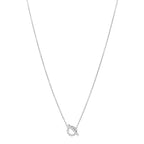 18K White Gold Diamond Finesse Pendant Necklace