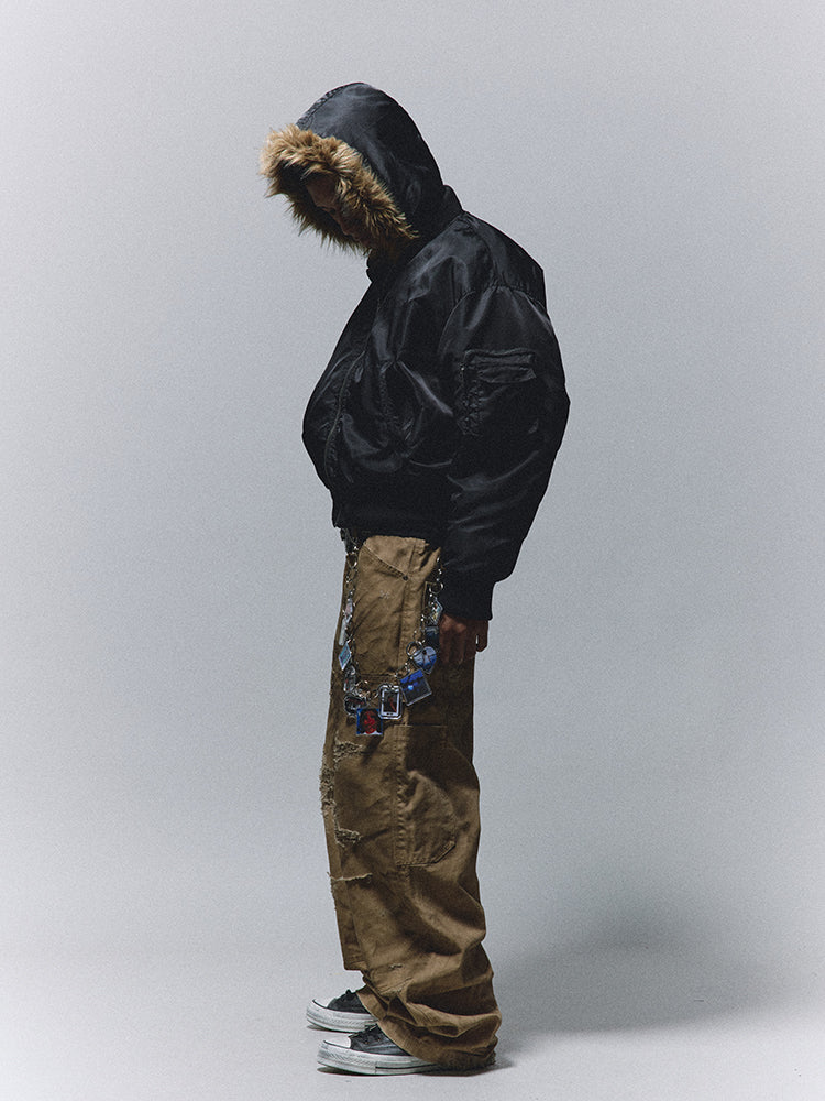 ANTIDOTE Heavy Damage Studded Double Knee Pants