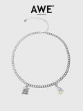 AWE Water Drop Gemstone Necklace