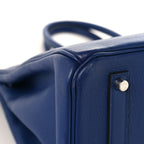 Taurillon Novillo Sea Surf and Fun Birkin 35 Bleu Saphir