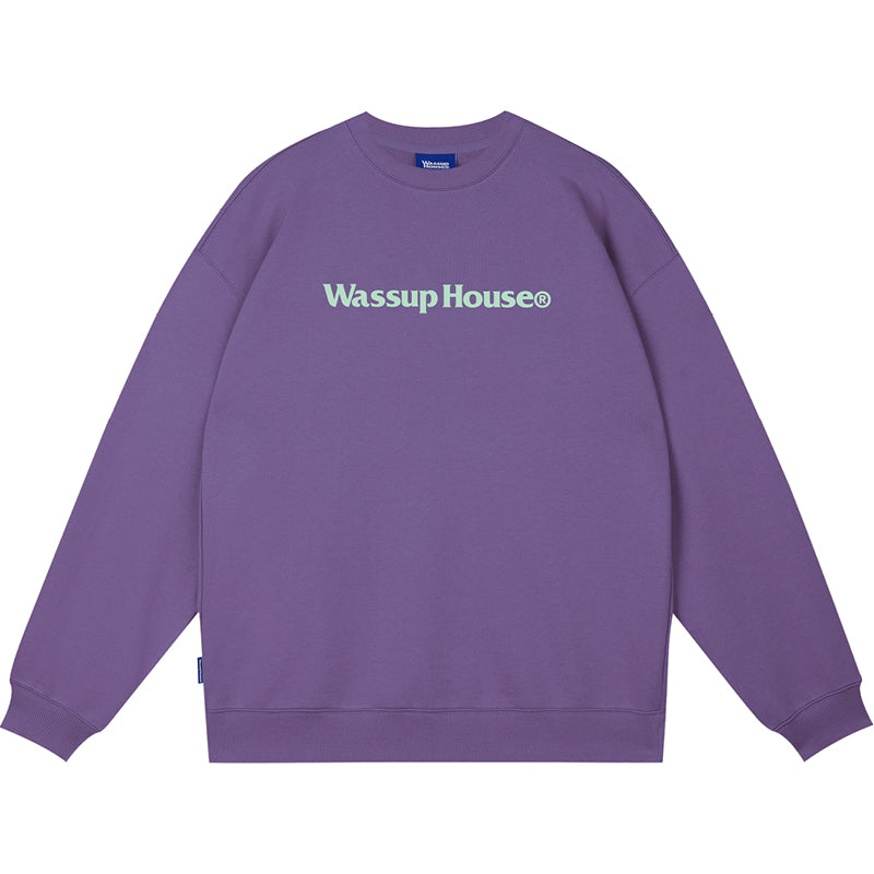 Wassup House Basic Printing Logo Sweatshirt