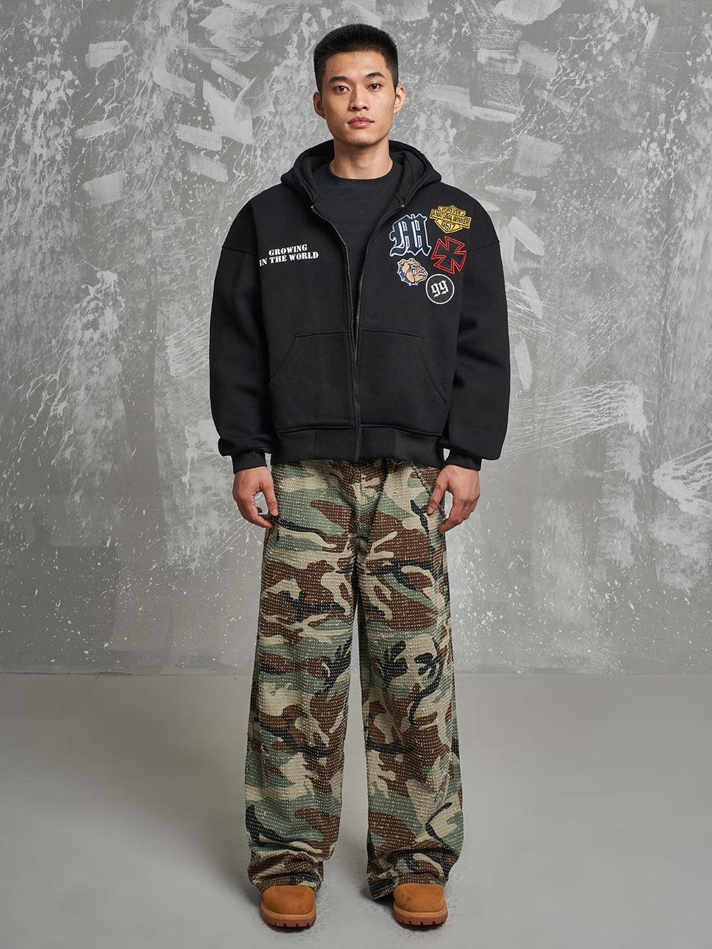 F3F Select 99 Embroidered Zip Up Hoodie