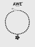AWE Diamond Smiley Sunflower Necklace