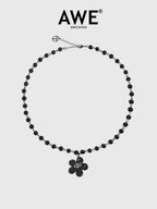 AWE Diamond Smiley Sunflower Necklace