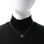 18K Rose Gold Green Sapphire Finesse Pendant Necklace
