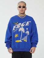 F2CE LOGO Foam Creative Print Embroidery Sweatshirts