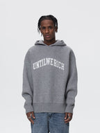 UNTILWERICH Jacquard Hooded Knit Sweater