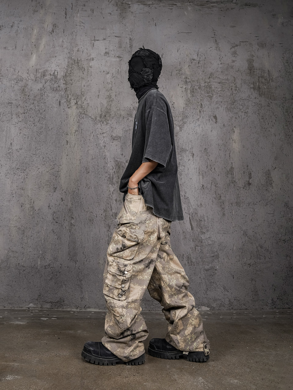 UNDERWATER Desert Camouflage 3D Cut Multi Pocket Work Cargo Pants