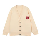AFGK Lucky Clover Knit Sweater Cardigan