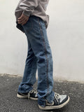 Side Zipper Design Denim Jeans