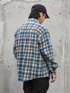 F2CE Blue Plaid Long Sleeved Shirt