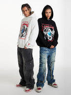Small Town Kid Dragon Print Hoodie