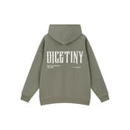 DICETINY Basic Back Logo Print Hoodie
