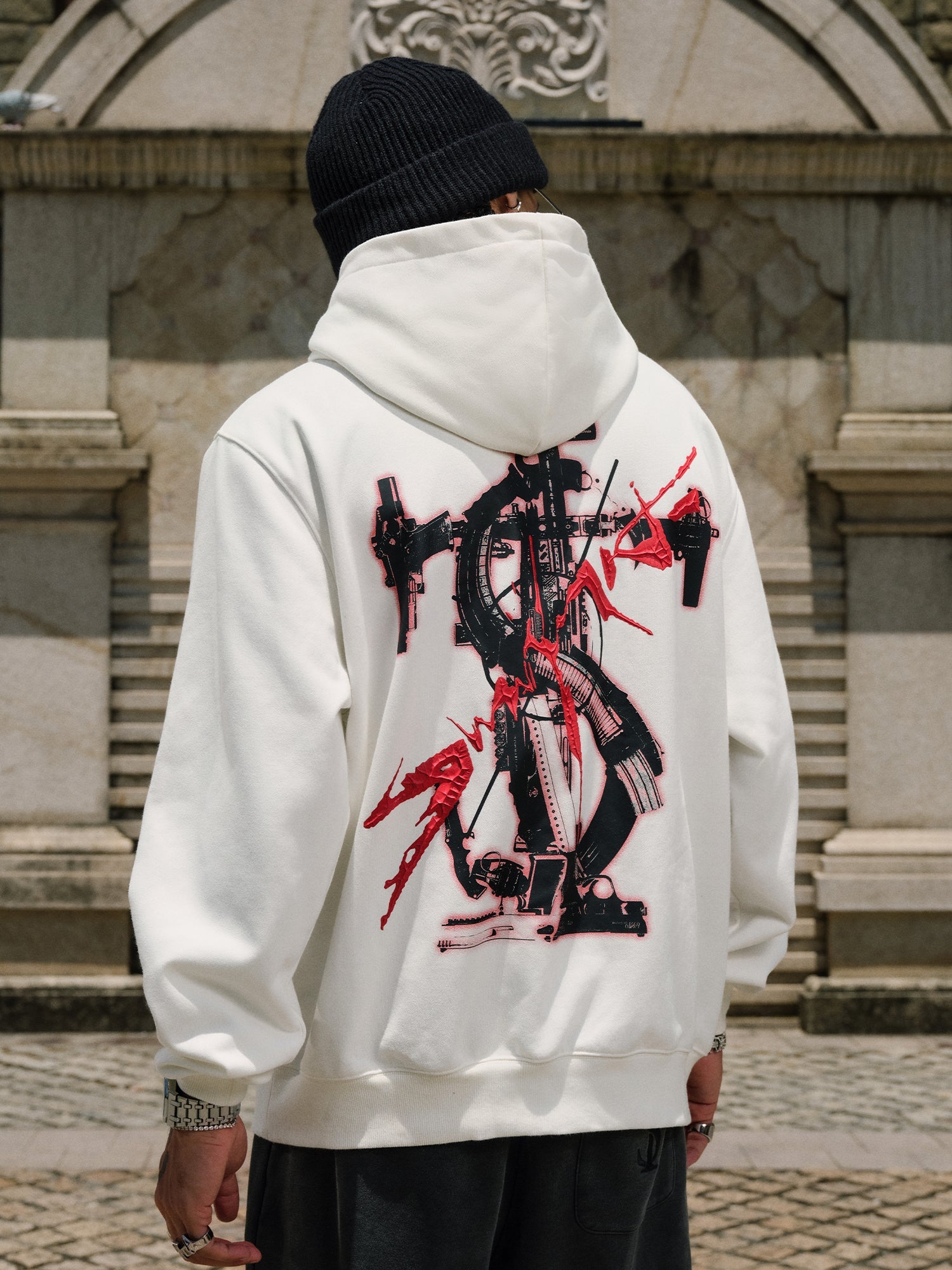 Small Town Kid Arsenal Logo Print Hoodie