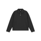 DICETINY Metal Button Long Sleeved Polo Shirt