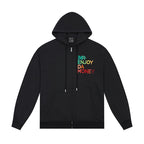 MEDM Rainbow Letter Zip Up Hoodie
