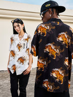 MEDM Tiger Full Printed Short Sleeved Hawaiian Shirt
