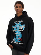 Small Town Kid Graffiti Font Print Hoodie