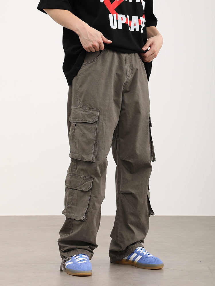 F3F Select Washed & Aged 3D Multi Pocket Work Pants