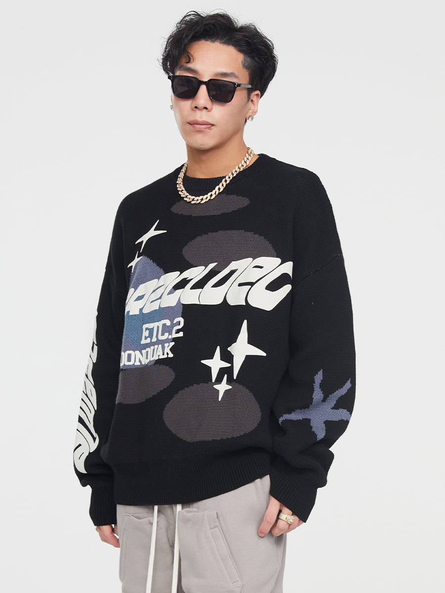 F2CE Foam Print Knit Sweater