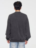F2CE Vintage Washed Printing Sweater