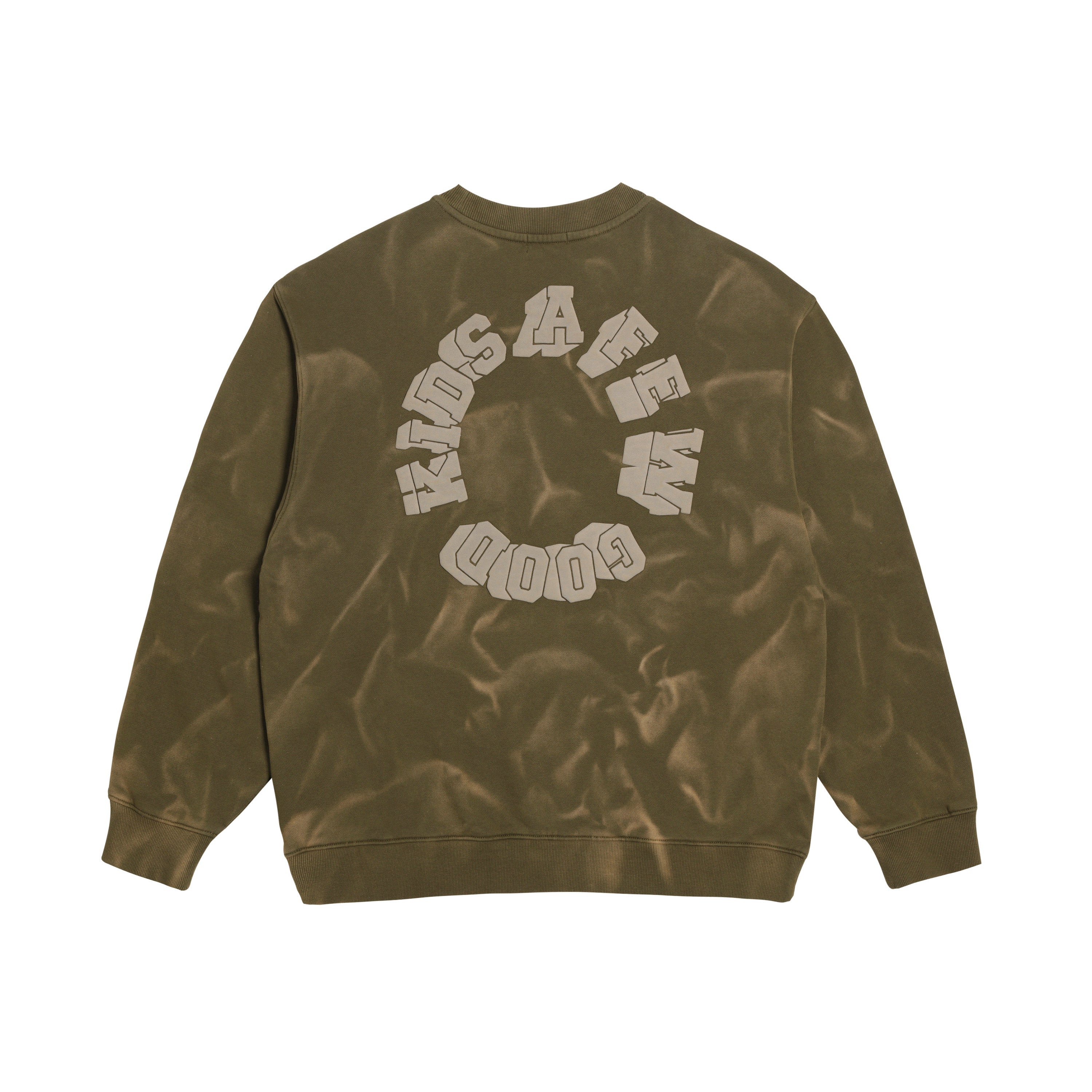 AFGK Wave Pattern Washed Old Sweatshirt