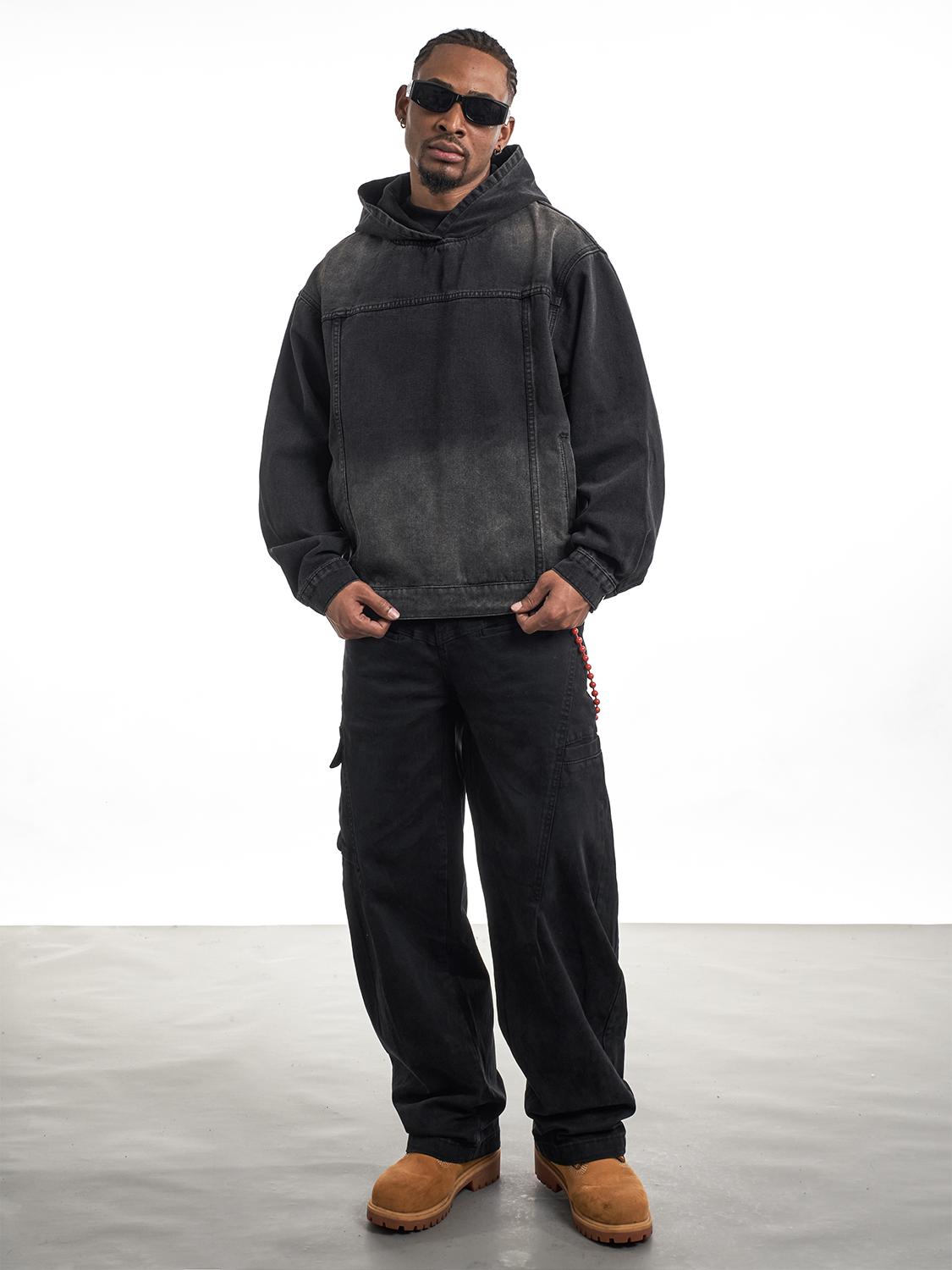F3F Select Washed Denim Hoodie