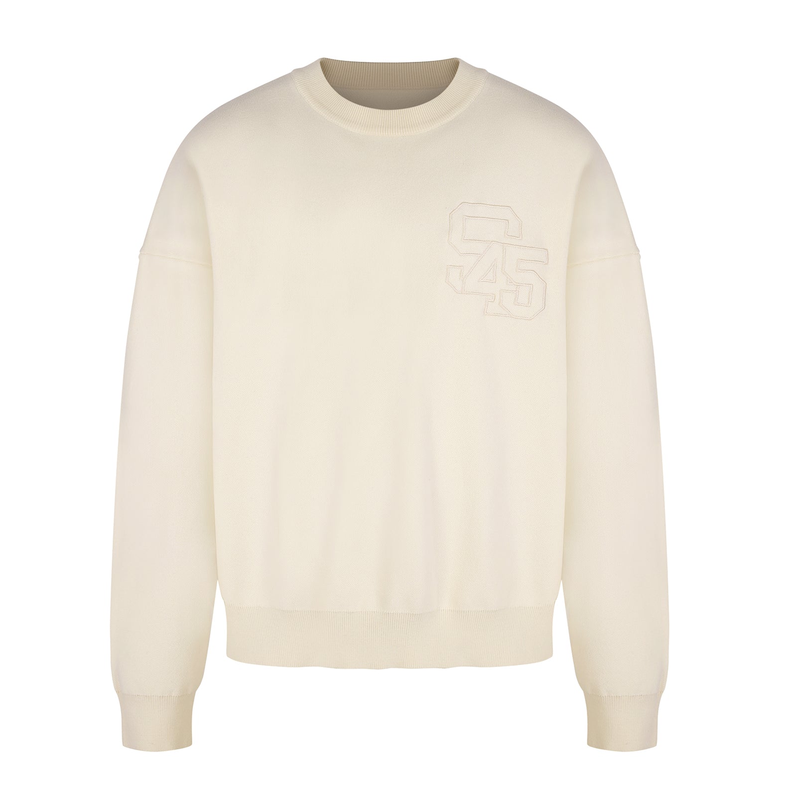 S45 Embroidered Logo Multicolor Knit Sweater