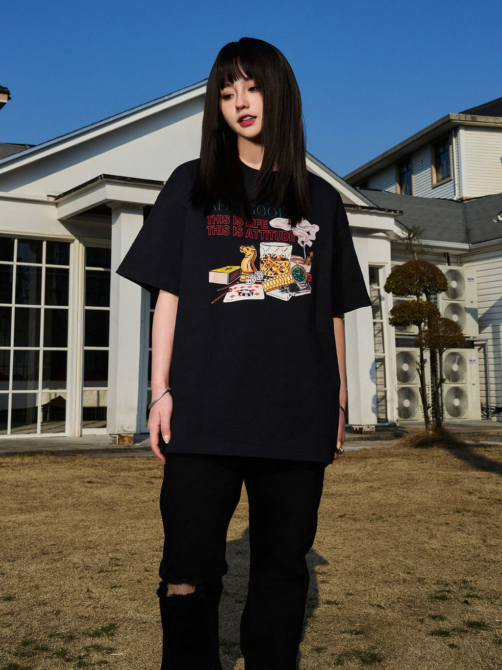 AFGK Cigarette Vintage Party Graphic Tee