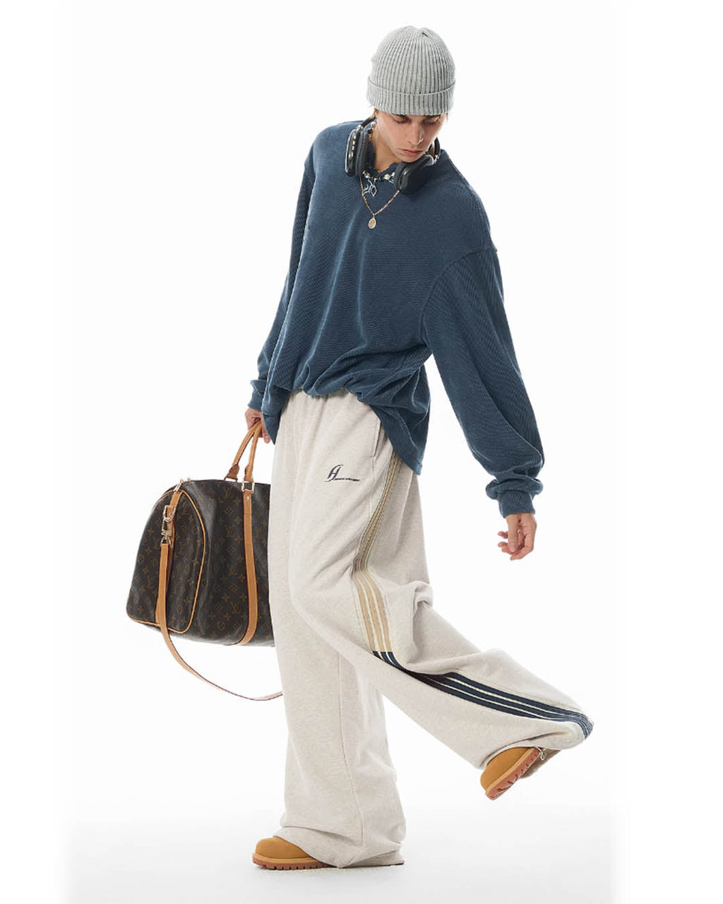 JHYQ Side Stripe Baggy Sweatpants