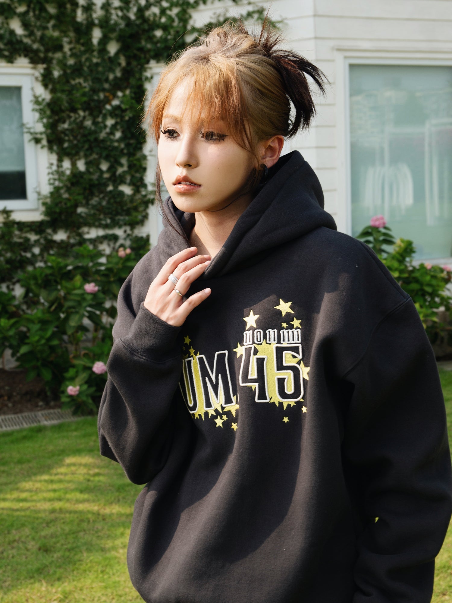 S45 Star Embroidery Hoodie