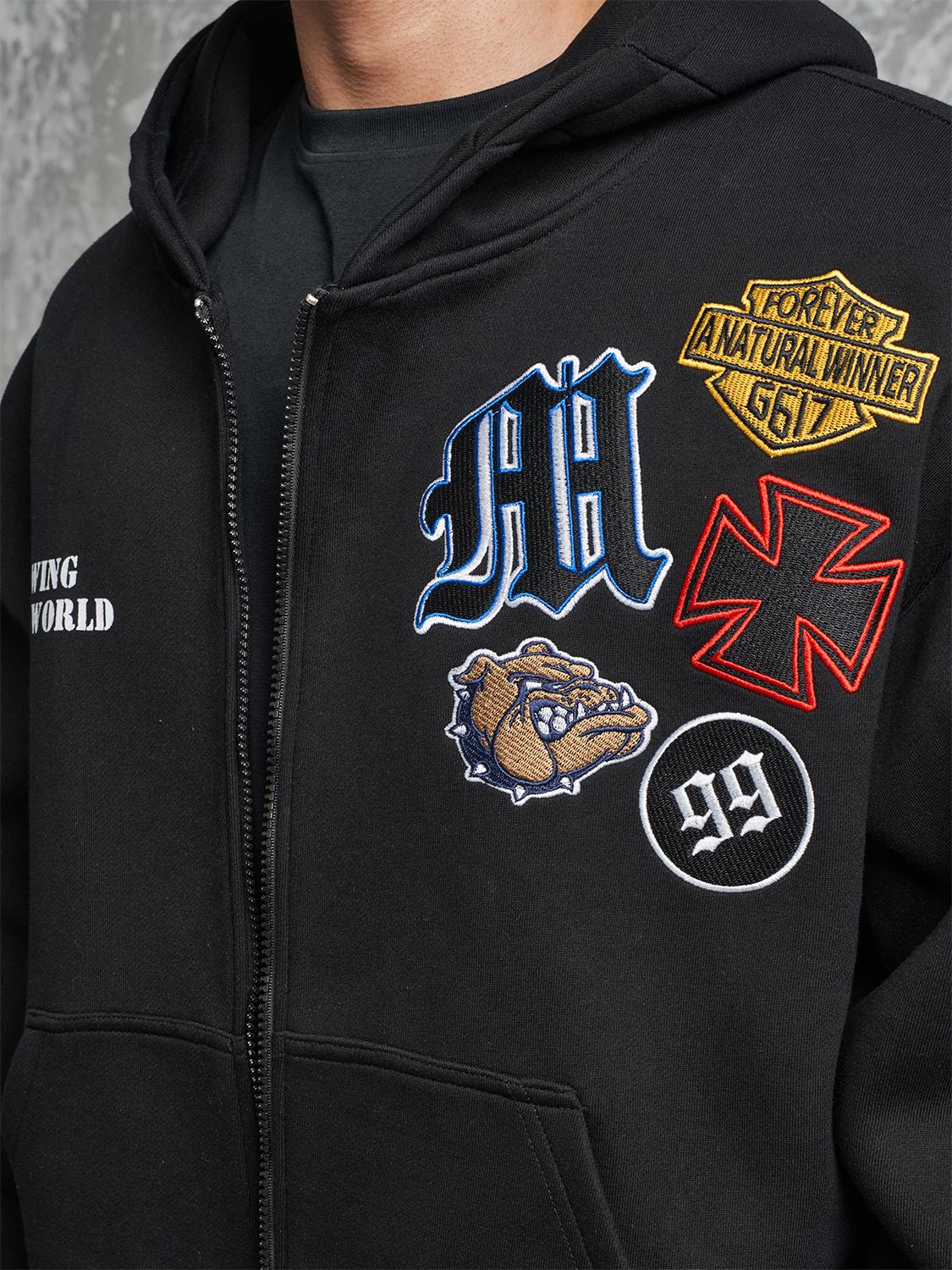 F3F Select 99 Embroidered Zip Up Hoodie