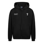 Small Town Kid Font Typography Logo Zip Up Hoodie