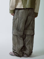F2CE Dyed Dirty Symmetrical Work Baggy Cargo Pants